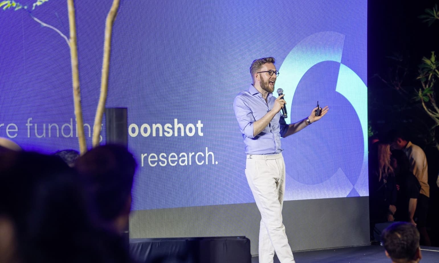 ABF representatives speaking at a public event